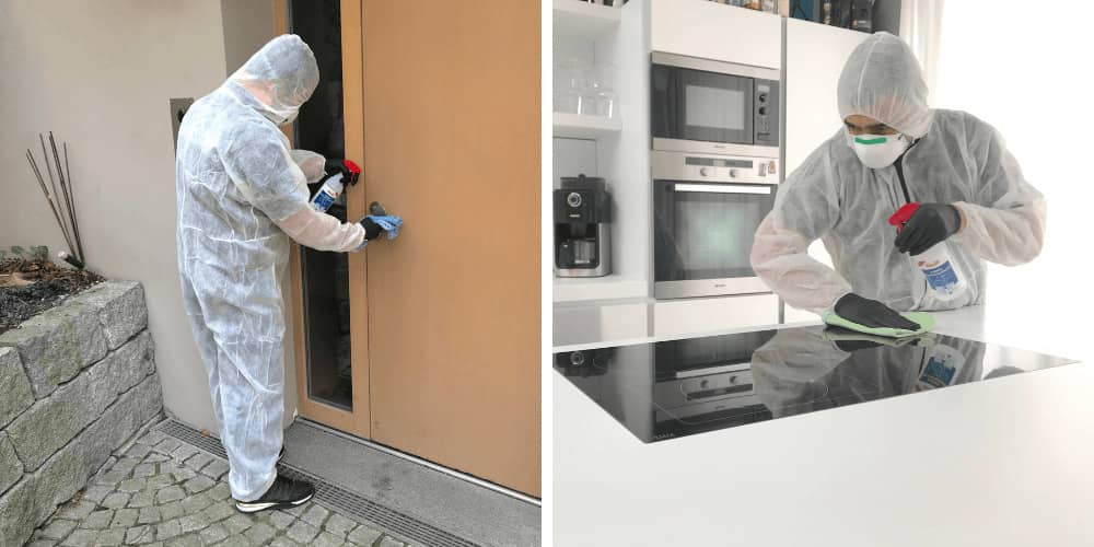 Einsatz unseres Teams bei einer Desinfektionsreinigung