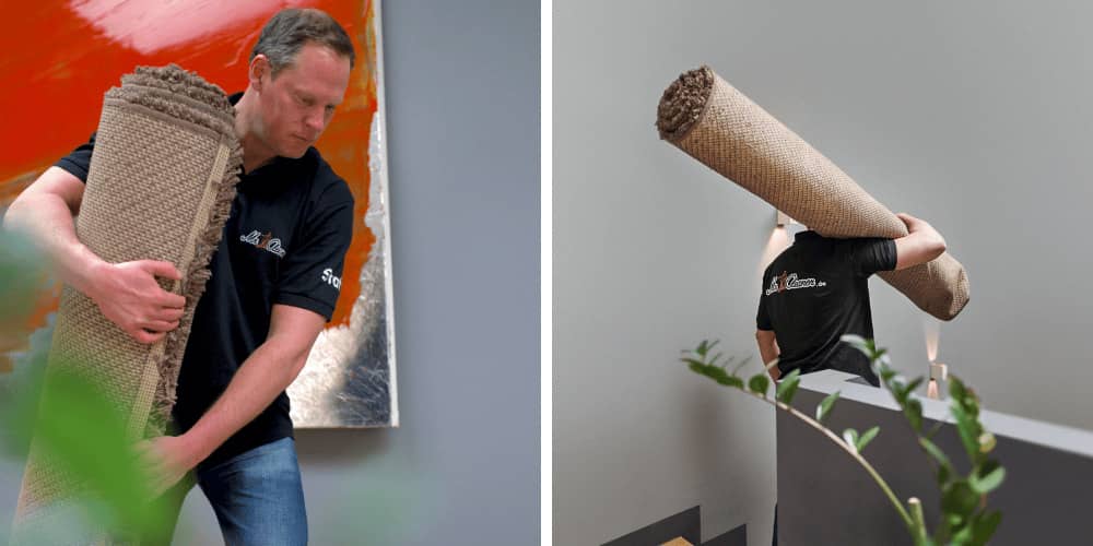 Einsatz unserer Profis bei der Teppichreinigung