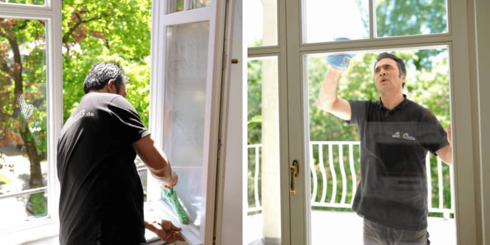 Einsatz unserer Profi Fensterputzer