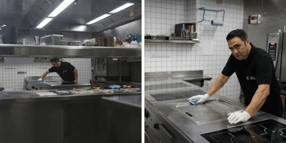 Einsatz unseres Teams bei einer Gastronomiereinigung