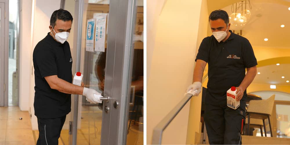 Einsatz unseres Teams bei einer Desinfektionsreinigung
