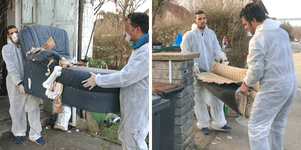 Einsatz unseres Teams bei einer Entrümpelung