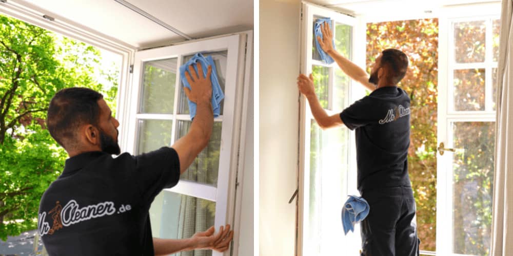 Einsatz unserer Profi Fensterputzer