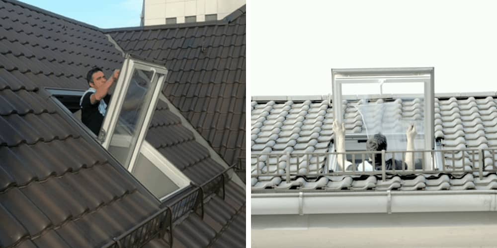 Einsatz unserer Profi Fensterputzer